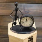 Creative Iron Stainless Steel Small Alarm Clock Retro Personalized Watches and Clocks Boutique Gifts - Image 3