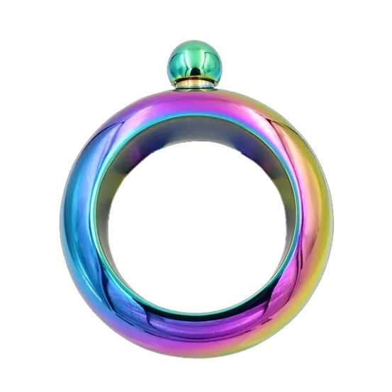 HC2263_1.webp Fashion Creative 100ML Thickened Stainless Steel Bracelet Jug  3.5 Oz,Random Color Delivery - Image 2