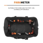 Multi-function Oxford Cloth Electrician Belt Pouch Maintenance Tools Handbag Shoulder Bag Convenient Tool Bag, Size : 19 inch - Image 3