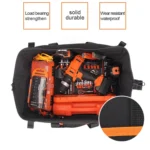 Multi-function Oxford Cloth Electrician Belt Pouch Maintenance Tools Handbag Shoulder Bag Convenient Tool Bag, Size : 19 inch - Image 4