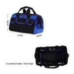 Multi-function Oxford Cloth Electrician Belt Pouch Maintenance Tools Handbag Shoulder Bag Convenient Hardware Tool Bag, Size : 19 inch - Image 4