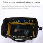 Multi-function Oxford Cloth Electrician Belt Pouch Maintenance Tools Handbag Shoulder Bag Convenient Hardware Tool Bag, Size : 19 inch - Image 5
