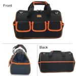 EZRE Multi-function Oxford Cloth Electrician Belt Pouch Maintenance Tools Handbag Shoulder Bag Convenient Tool Bag, Size : 19 inch - Image 4