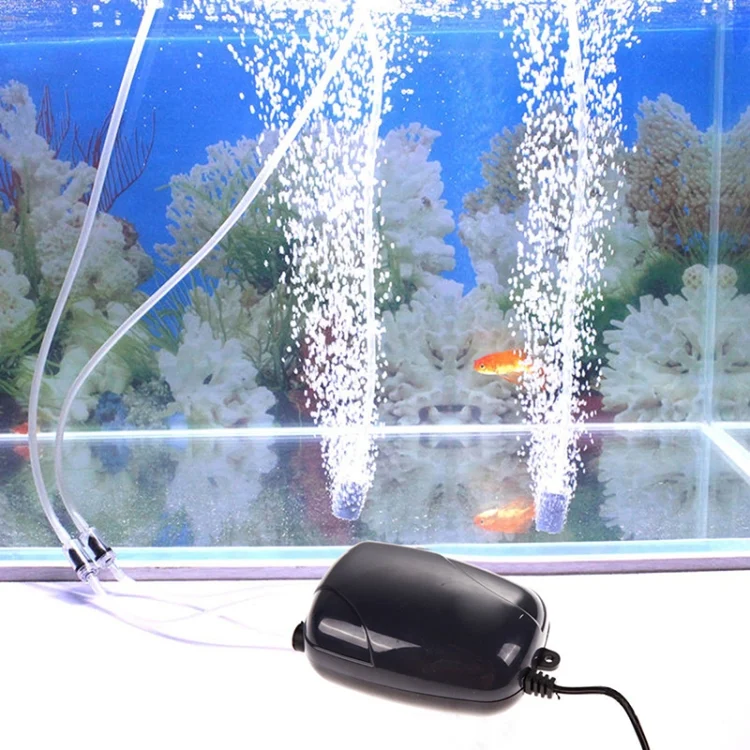 HC2300_4.webp RS-290 220V 3W Single Outlets Adjustable Flow Silent Aquarium Air Pump Fish Tank Oxygen Air Pump - Image 5