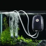 RS-390 220V 5W Double Outlets Adjustable Flow Silent Aquarium Air Pump Fish Tank Oxygen Air Pump - Image 7