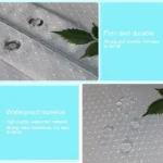 Thickening Waterproof And Mildew Curtain Honeycomb Texture Polyester Cloth Shower Curtain Bathroom Curtains,Size:120*200cm - Image 4