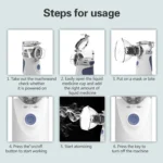 Portable Ultrasonic Nebulizer Mini Handheld Inhaler Respirator Health Care Home Machine Atomizer for Children - Image 10