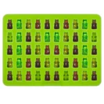 2 PCS 50 Holes Small Bear Chocolate Tray Silicone Mold Cookie Mold Candy Mold, Random Color Delivery, Size: 19*13.7*1cm - Image 5