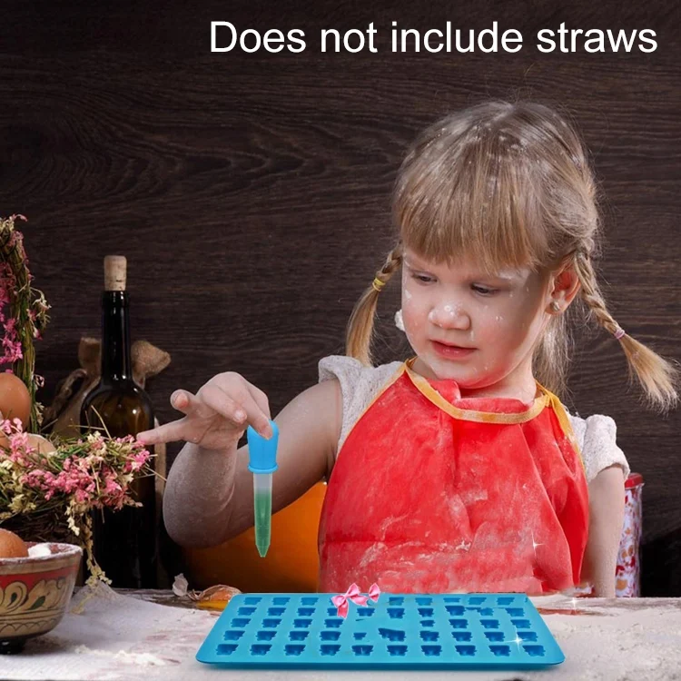 HC2332_7.webp 2 PCS 50 Holes Small Bear Chocolate Tray Silicone Mold Cookie Mold Candy Mold, Random Color Delivery, Size: 19*13.7*1cm - Image 8