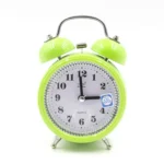 Fashion Mute Metal Alarm Clock with Night Light, Size: 12*8.5cm - Image 2