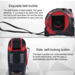 Aoben Retractable Ruler Measuring Tape Portable Pull Ruler Mini Tape Measure, Length: 3m Width: 19mm - Image 7