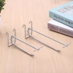 5pcs 5.8mm Supermarket Iron Grid Shelf Double Hook, Length: 25cm - Image 5