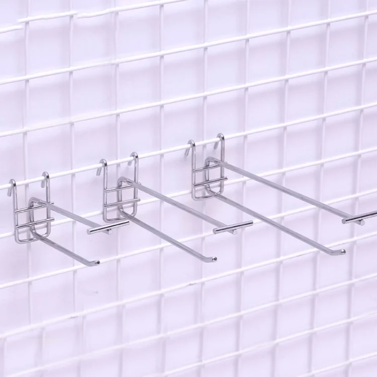 HC24663.webp 5.8mm Supermarket Iron Grid Shelf Double Hook, Length: 30cm - Image 1