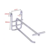 5.8mm Supermarket Iron Grid Shelf Double Hook, Length: 30cm - Image 2