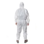 3M 4515 One-piece White Anti-static Anti-chemical Dustproof Sandblasting Suit with Cap, Size: M - Image 3