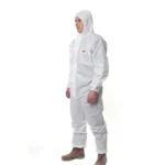 3M 4515 One-piece White Anti-static Anti-chemical Dustproof Sandblasting Suit with Cap, Size: M - Image 4