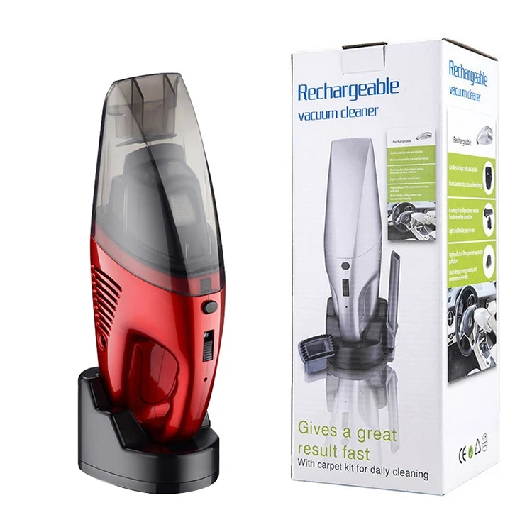HC2531_6.webp 60W Rechargeable Car Household Portable Handheld Wireless Dry Wet Used Vacuum Cleaner, EU Plug - Image 7