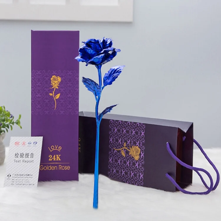 HC2544_8.webp 24K Golden Foil Plated Decoration Rose Artificial Flower, Random Color Delivery - Image 9