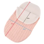 Thick Baby Swaddle Wrap Knit Envelope Sleeping Bag Newborn Infant Warm Bands Indoor Infant Stroller Sleeping Bag - Image 7