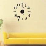 Lovelife WC37130 Acrylic English Digital DIY Stereo Wall Clock Wall Stick Clock - Image 3