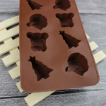 2 PCS Christmas Tree Santa Claus Chocolate Dessert Pastry Kitchen Baking Silicone Ice Lattice Mold - Image 3