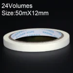 24 Volumes High Adhesion Decoration Spraying Masking office Writing Beautiful Paper Tape, Size: 50m x 12mm