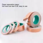 Pure Copper Double-sided Conductive Copper Foil Tape Signal Masking Tape, Size: 20m x 20mm - Image 4