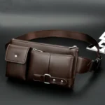 Universal Outdoor Men Shoulder Messenger Bags Retro Men Waist Bag, Size: S (24.5cm x 13cm x 1cm) - Image 9