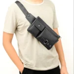 Universal Outdoor Men Shoulder Messenger Bags Retro Men Waist Bag, Size: L (27cm x 15cm x 1cm) - Image 10