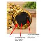 Cartoon Motorcycle Alarm Clock Bedroom Plastic Pointer Alarm Clock, Size: 23*13*6cm - Image 4
