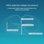 Office Thickening Crystal Velvet Hip Anti-Hemorrhoids Cushion, Size: 45x41x7cm - Image 3