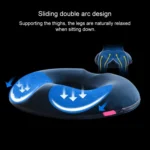 Office Thickening Crystal Velvet Hip Anti-Hemorrhoids Cushion, Size: 45x41x7cm - Image 4