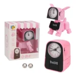 Mini Manual Child Deformation Alarm Clock Robot Toy - Image 2