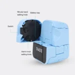 Mini Manual Child Deformation Alarm Clock Robot Toy - Image 4