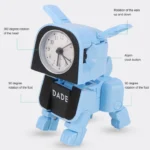 Mini Manual Child Deformation Alarm Clock Robot Toy - Image 5