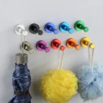 Color Personality Space Aluminum Round Hook Single Hook Kitchen Color Clothes Hook No Rust - Image 9