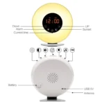 Multi-function Led Touch Intelligent Wake-up Light Alarm Clock with FM Radio - Image 4