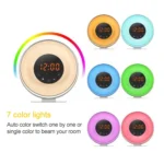 Multi-function Led Touch Intelligent Wake-up Light Alarm Clock with FM Radio - Image 5
