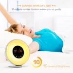 Multi-function Led Touch Intelligent Wake-up Light Alarm Clock with FM Radio - Image 7