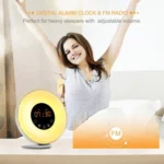 Multi-function Led Touch Intelligent Wake-up Light Alarm Clock with FM Radio - Image 8