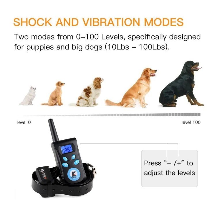 HC2786_10.webp Automatic Anti Barking Collar Pet Training Control System + Electric Shock PU Leather Collar for Dogs - Image 11
