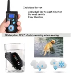 Automatic Anti Barking Collar Pet Training Control System + Electric Shock PU Leather Collar for Dogs - Image 12