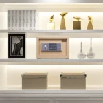 Deli Home Office Hotel Mini Electronic Security Lock Box Wall Cabinet Safety Box - Image 9