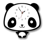 Creative Home Office Bedroom Decoration Panda Swing Acrylic Wall Clock - Image 2