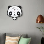 Creative Home Office Bedroom Decoration Panda Swing Acrylic Wall Clock - Image 5