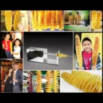 Stainless Steel Electric Tornado Potato Tower Crane, EU Plug - Image 8