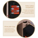 17E Home Mini Electronic Security Lock Box Wall Cabinet Safety Box with Coin-operated Function - Image 5