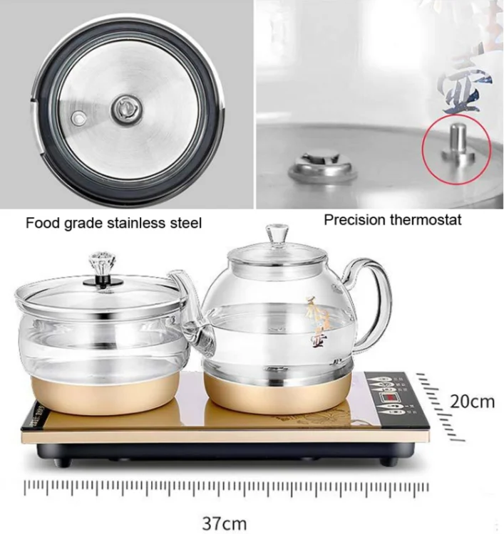 HC2871_11.webp Pumping Type Automatic Add Water Full Intelligent Electric Glass Kettle Pumping Boiled Tea Stove Set - Image 12