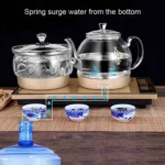 Pumping Type Automatic Add Water Full Intelligent Electric Glass Kettle Pumping Boiled Tea Stove Set - Image 4