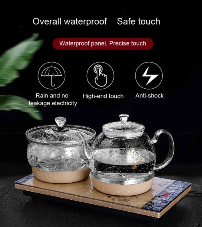 HC2871_8.webp Pumping Type Automatic Add Water Full Intelligent Electric Glass Kettle Pumping Boiled Tea Stove Set - Image 9
